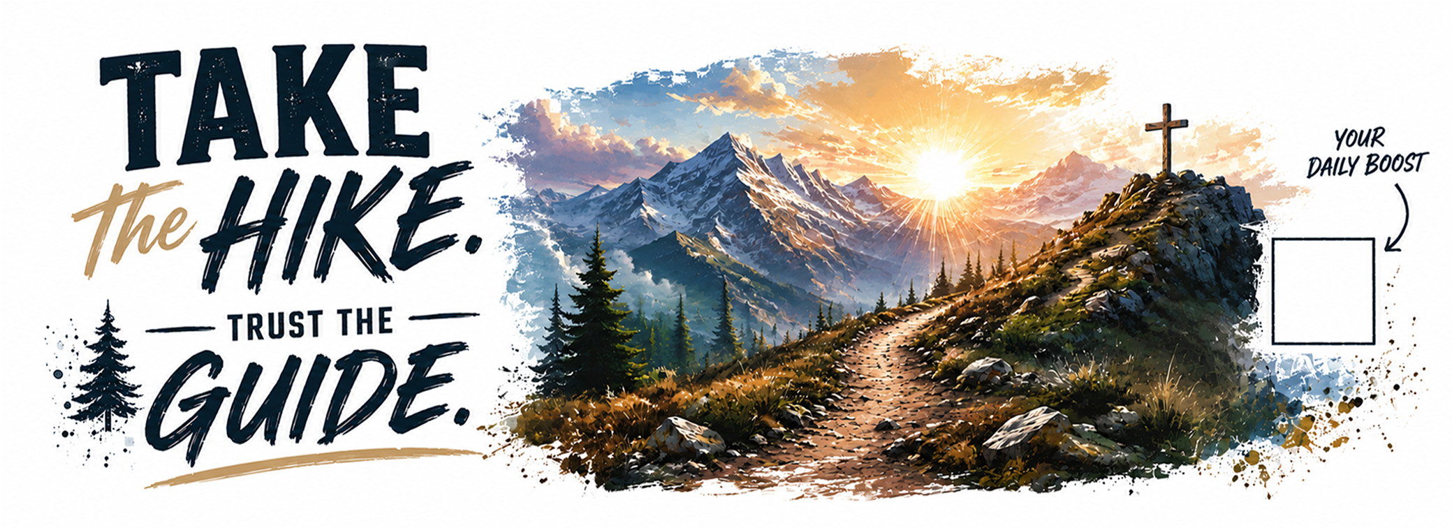 Take the Hike Trust the Guide label wrap